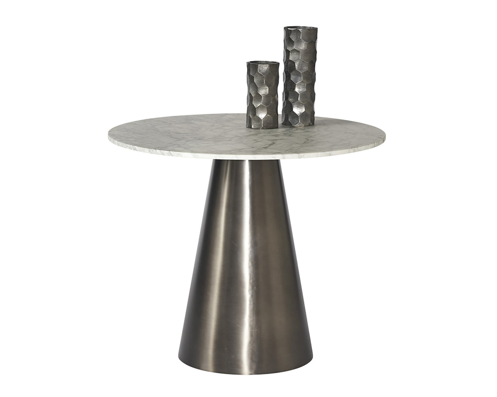 Damon Bistro Table - Gunmetal - 35.5" | Sunpan Furniture - 104425