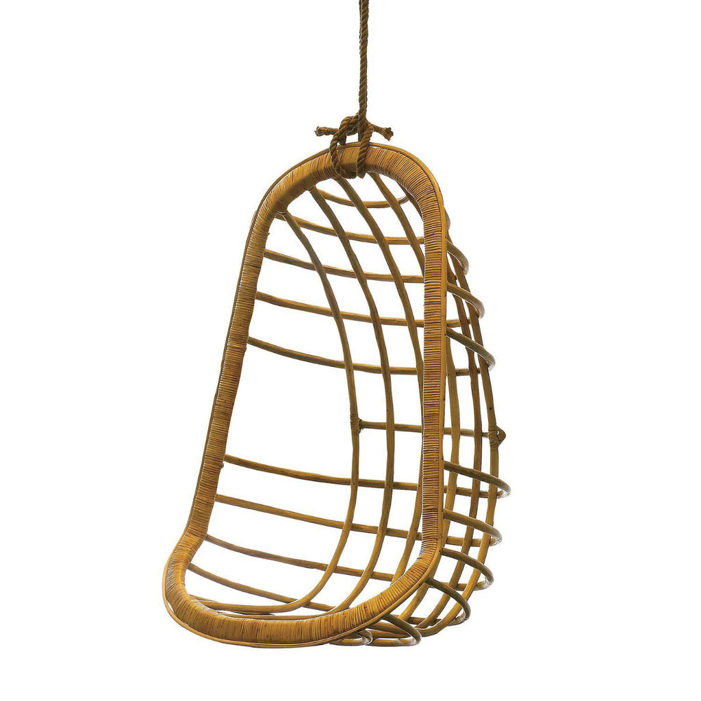 Two's Company Hanging Rattan Chair - Rattan