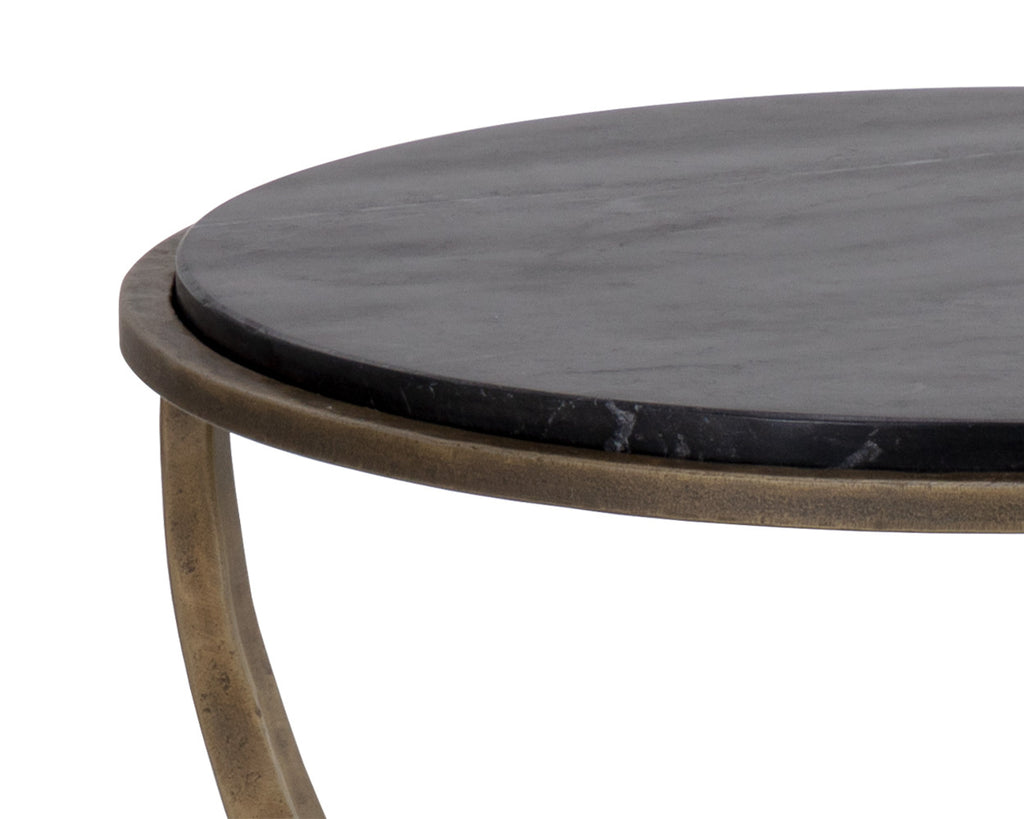 Alicent End Table - Black Marble | Sunpan Furniture - 110190