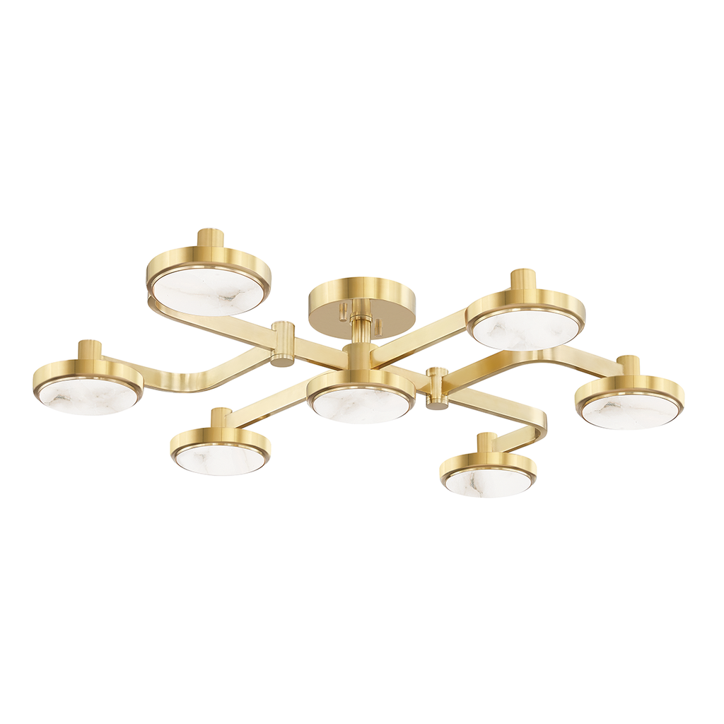 Meander Semi Flush | Hudson Valley Lighting - 6332-AGB