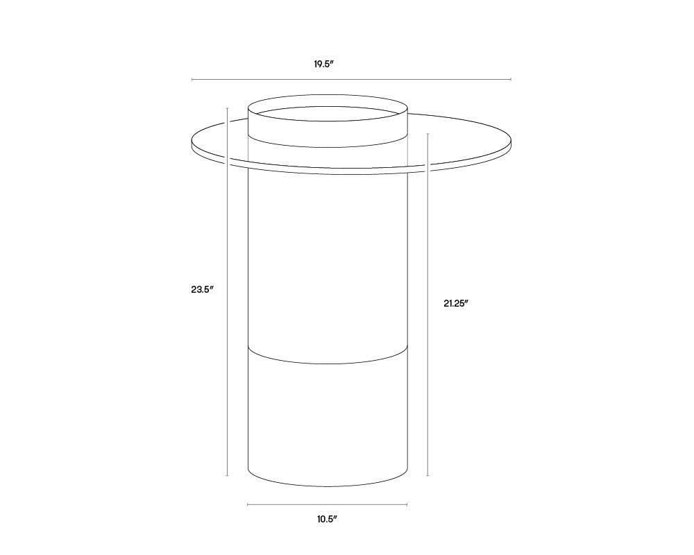 Haru End Table | Sunpan Furniture - 103033