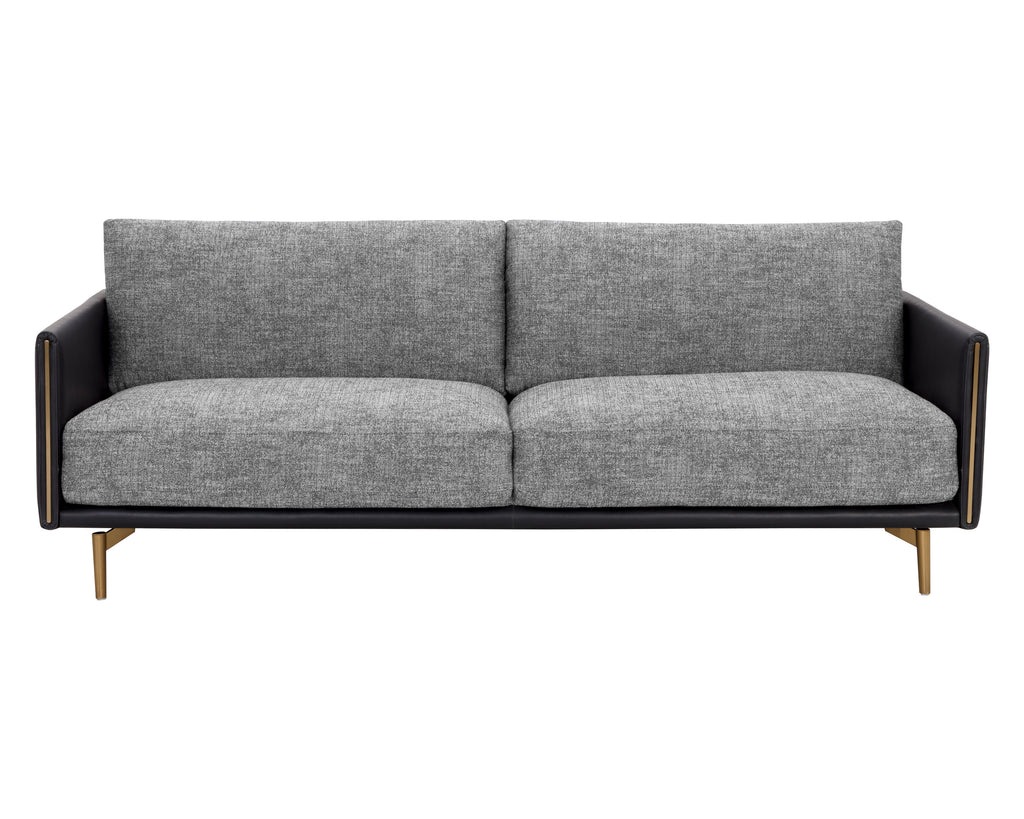 Ashi Sofa - Nash Zebra / Coal Black | Sunpan Furniture - 110996