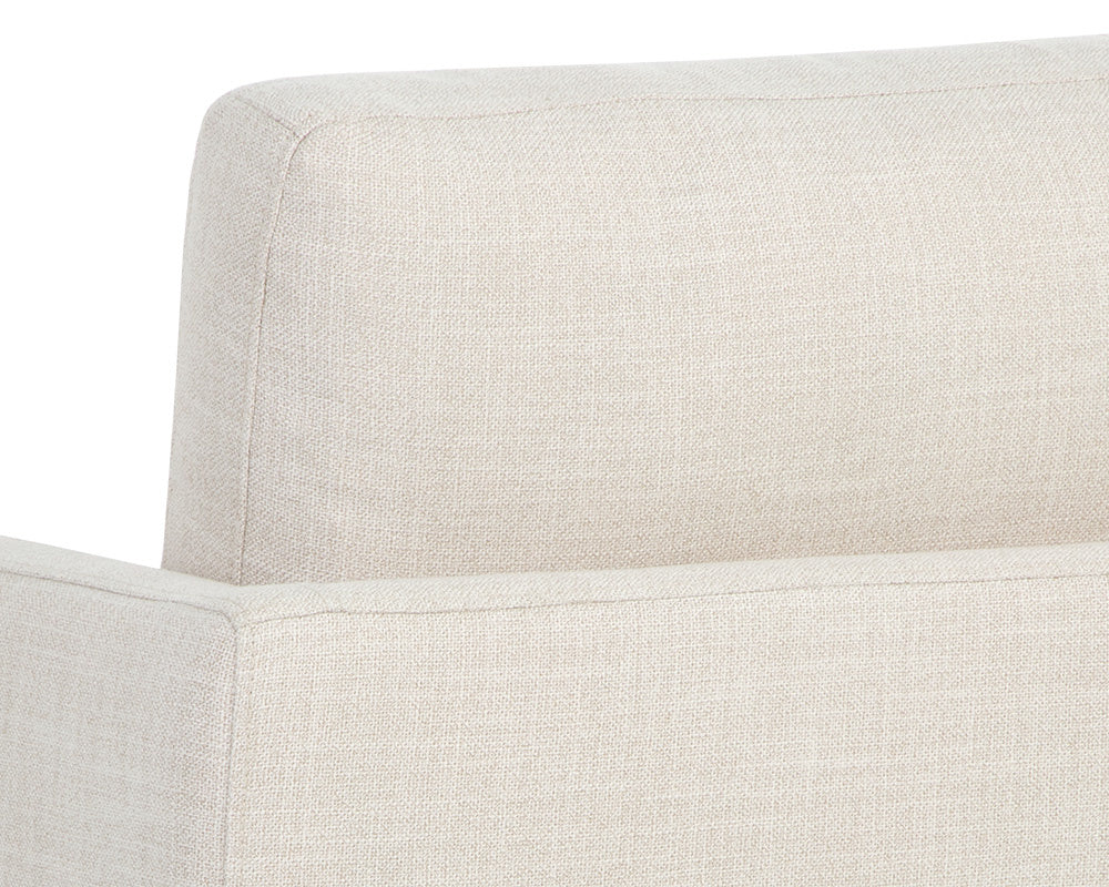 Portman Swivel Lounge Chair - Effie Linen | Sunpan Furniture - 107767