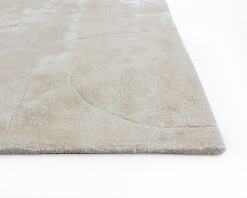 Caruso Hand-Loomed Rug - Cream / Ivory - 6' X 9' | Sunpan Furniture - 109588