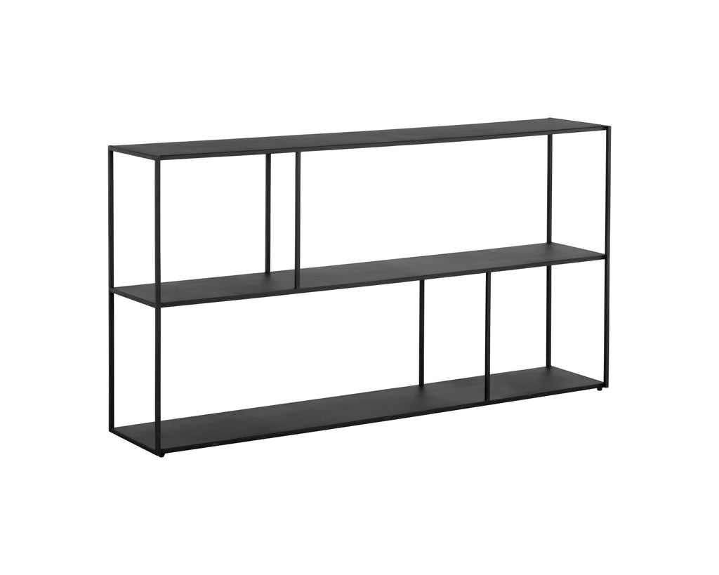 Eiffel Low Bookcase - Large - Black | Sunpan Furniture - 106603