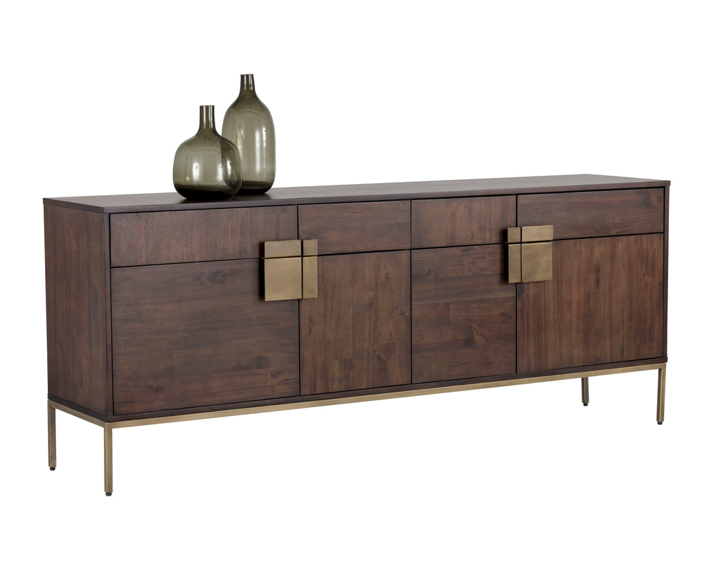 Jade Sideboard - Antique Brass - Dark Mango | Sunpan Furniture - 102927