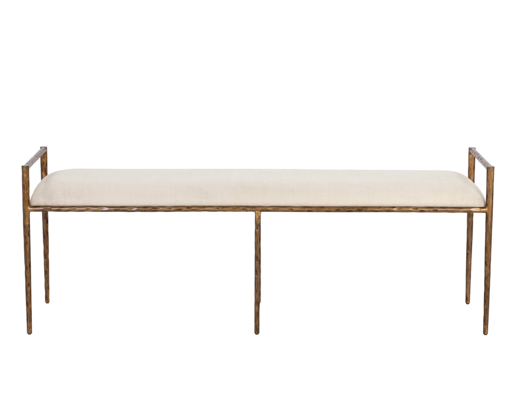 Esai Bench - Zenith Alabaster | Sunpan Furniture - 109541