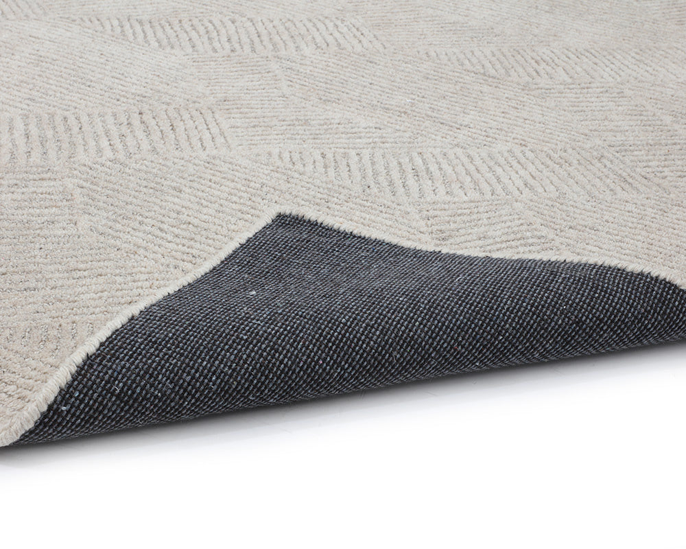 Calais Hand-Tufted Rug - Oatmeal / Grey - 10' X 14' | Sunpan Furniture - 109385