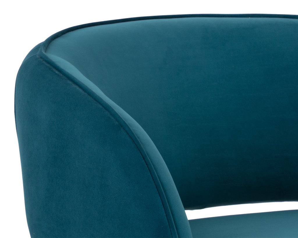 Rosalia Lounge Chair - Timeless Teal | Sunpan Furniture - 109582