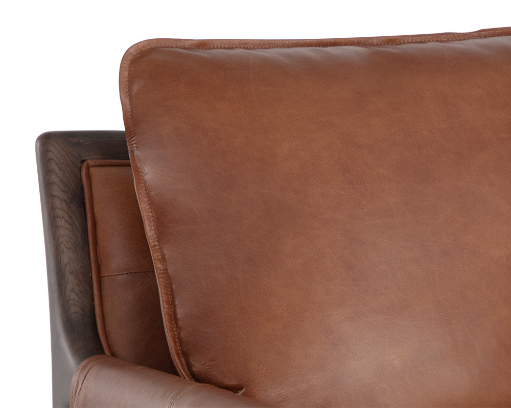 Mauti Armchair - Brown - Shalimar Tobacco Leather | Sunpan Furniture - 110571