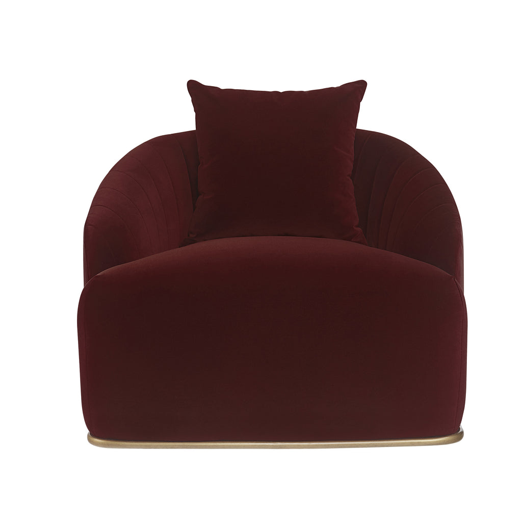 Astrid Armchair - Merlot | Sunpan Furniture - 104138