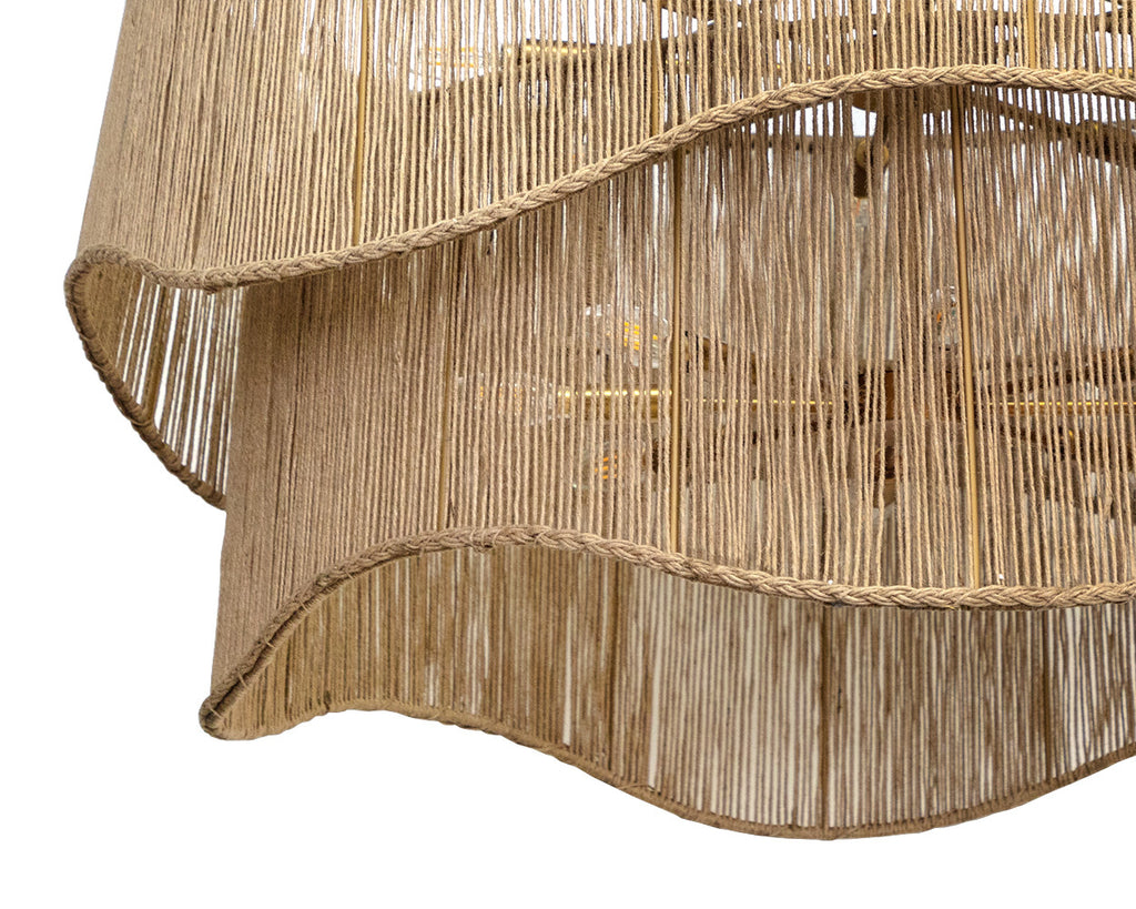 Rhine Chandelier - Natural Jute | Sunpan Furniture - 111706