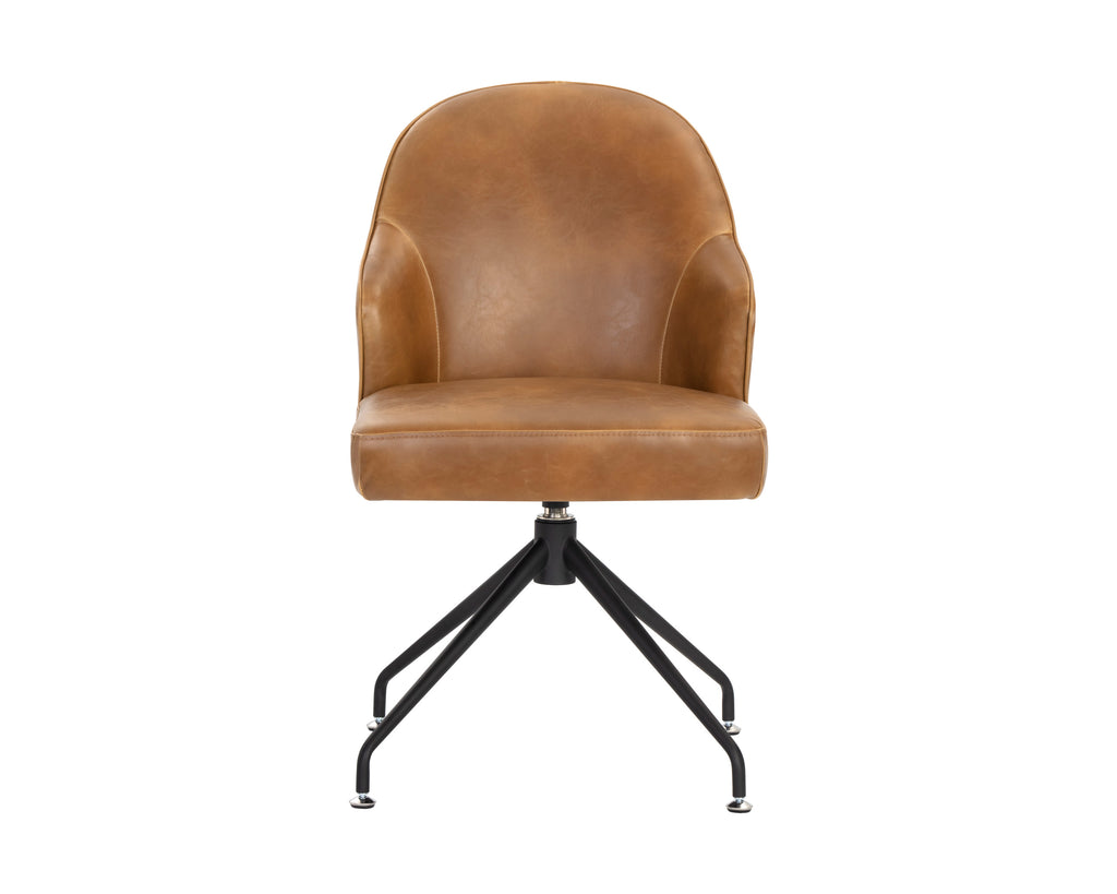 Bretta Swivel Dining Chair - Tobacco Tan | Sunpan Furniture - 106375