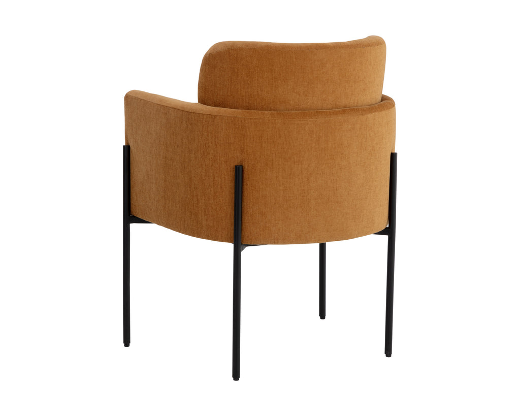 Richie Dining Armchair - Black - Danny Amber | Sunpan Furniture - 108859