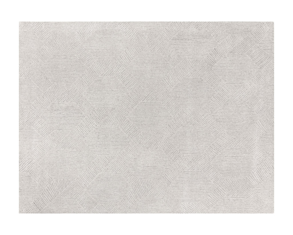 Calais Hand-Tufted Rug - Oatmeal / Grey - 9' X 12' | Sunpan Furniture - 109384