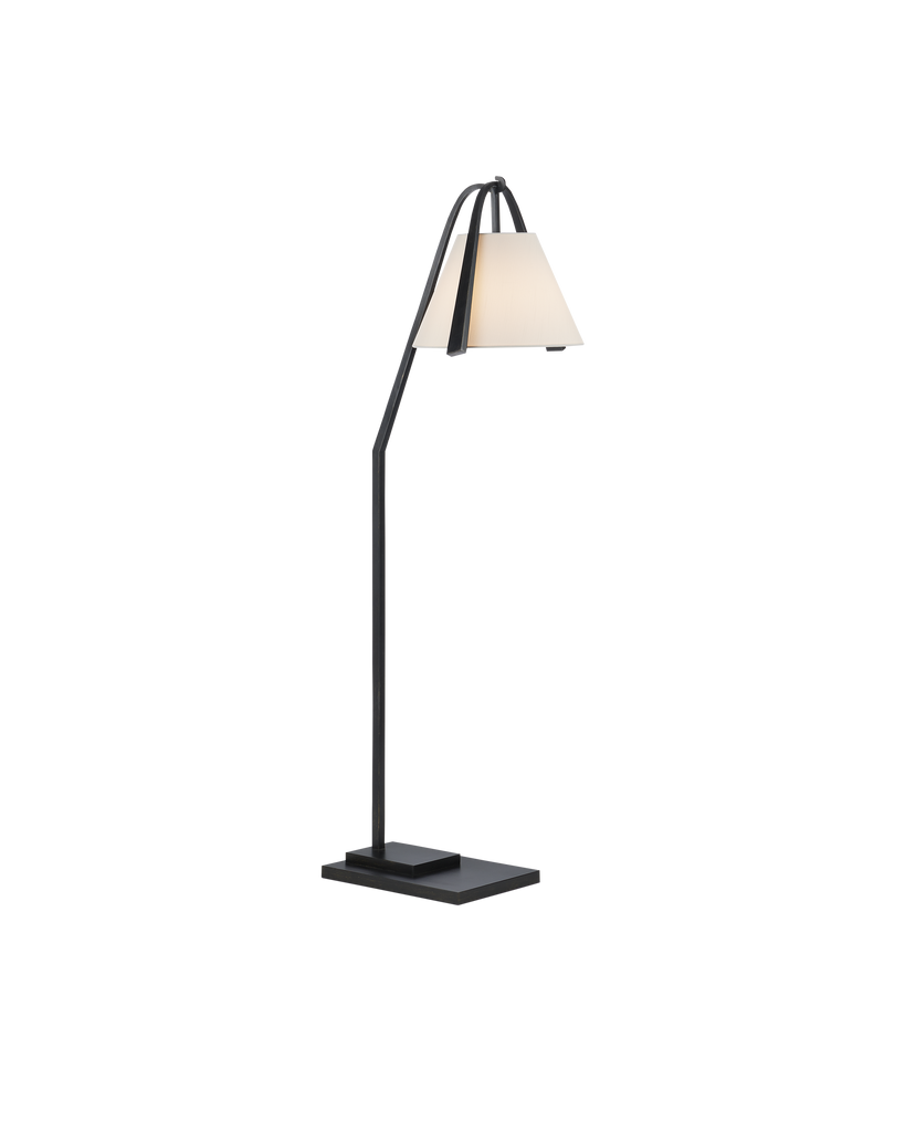 Currey & Co Frey Black Floor Lamp | 8000-0122