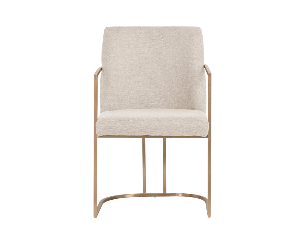 Rayla Dining Armchair - Belfast Oatmeal | Sunpan Furniture - 106727