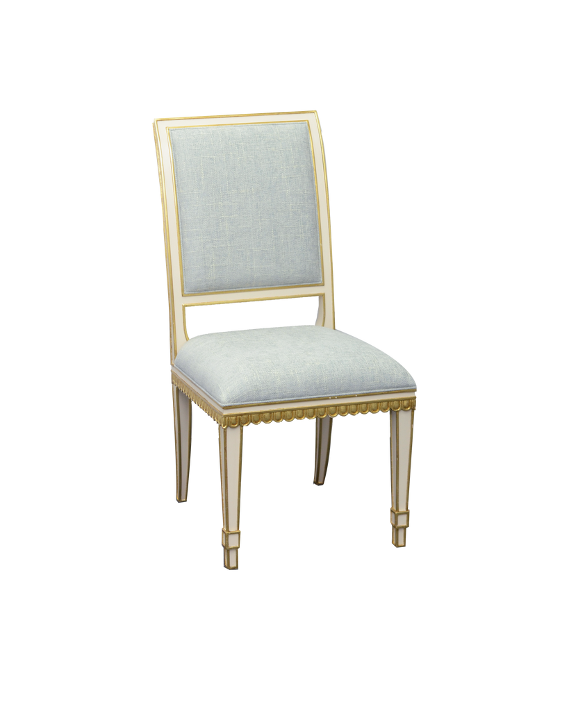 Currey & Co Ines Ivory Chair, Mixology Moonstone | 7000-0153