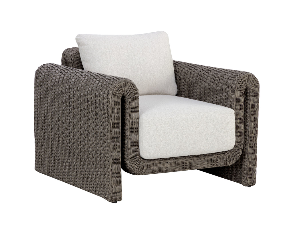 Tibi Lounge Chair - Grey - Louis Cream | Sunpan Furniture - 111680