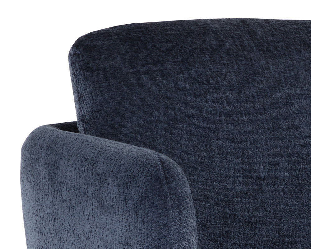 Gilley Swivel Lounge Chair - Bergen Navy | Sunpan Furniture - 109310