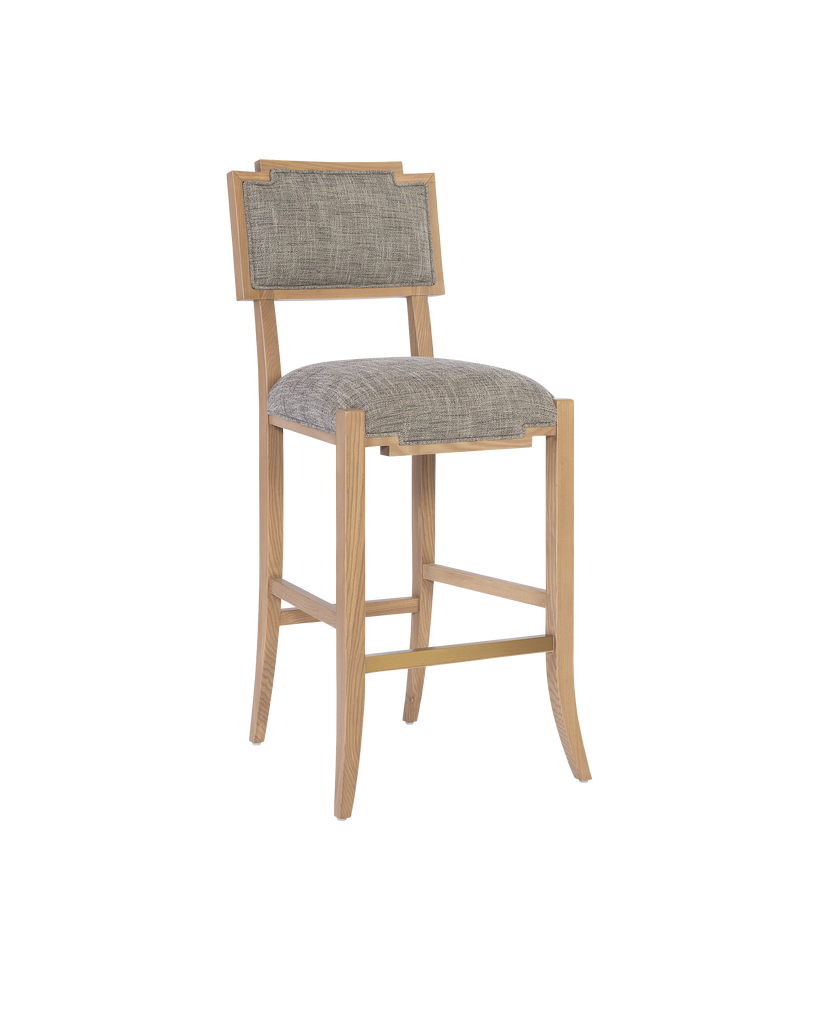 Currey & Co Melanie Blonde Bar Stool, Liller Tortoise | 7000-1012