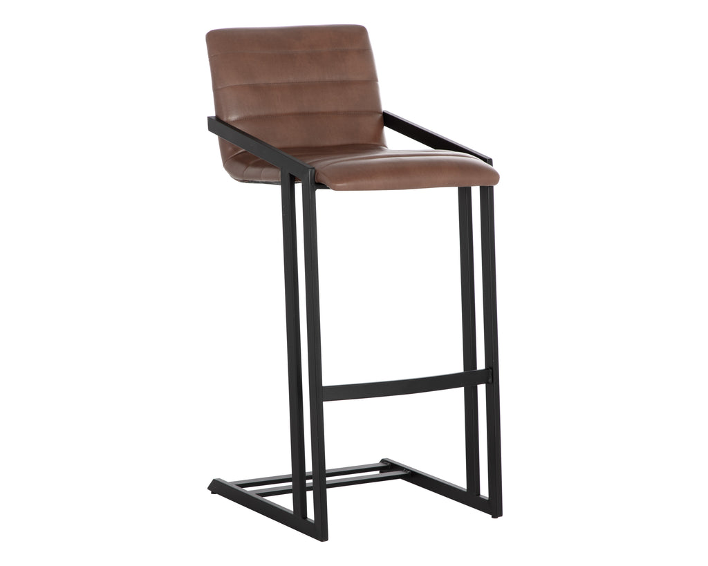 Webber Barstool - Bravo Cognac | Sunpan Furniture - 110243