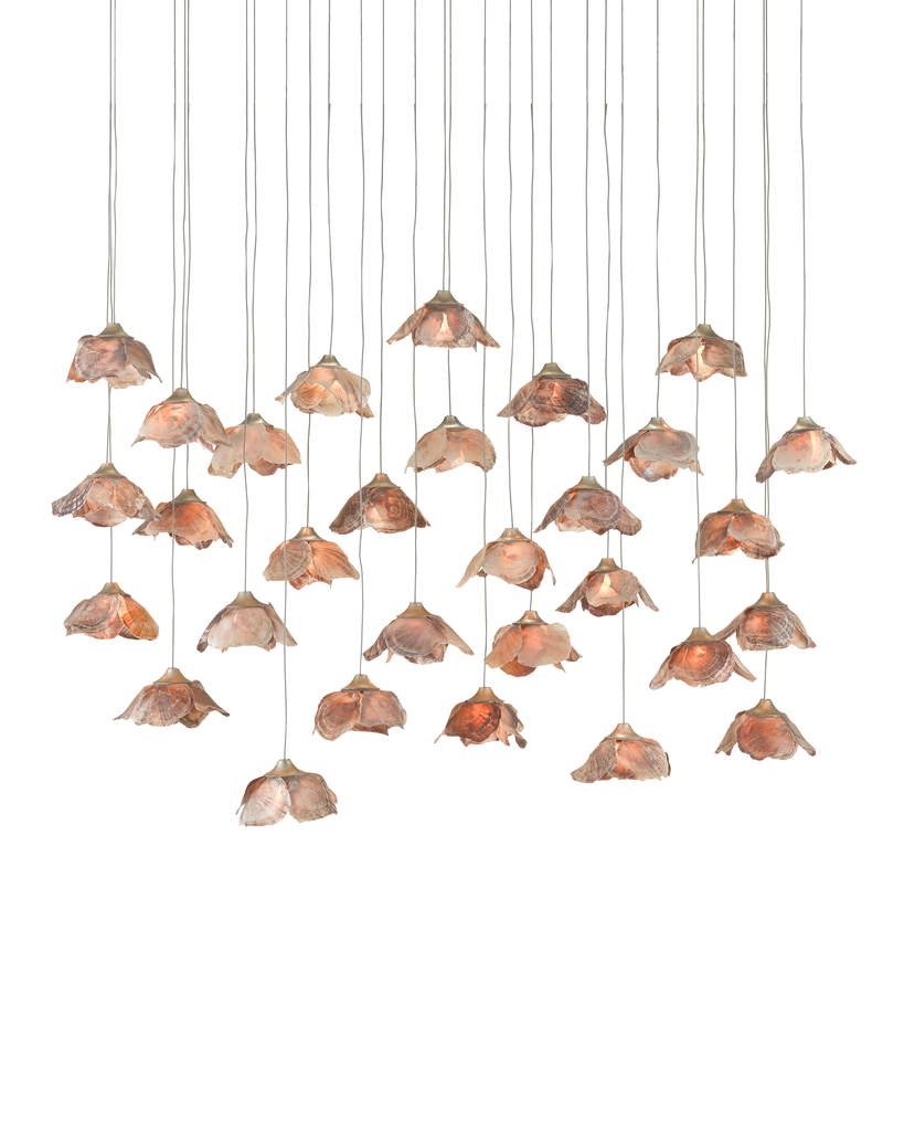 Currey & Co Catrice 30-Light Linear Multi-Drop Pendant | 9000-0679