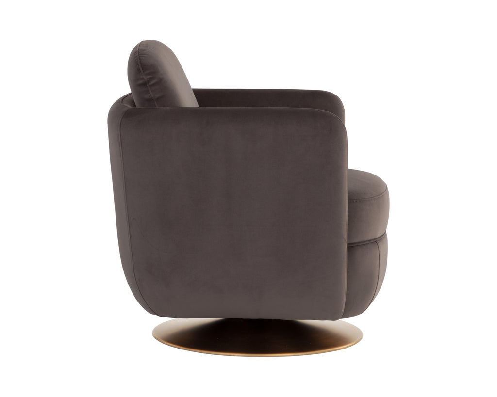 Gilley Swivel Lounge Chair - Meg Ash | Sunpan Furniture - 109311