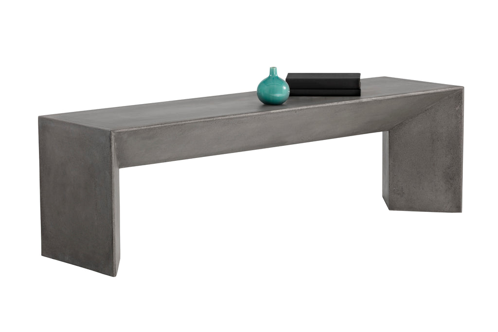 Nomad Bench - Grey | Sunpan Furniture - 102191