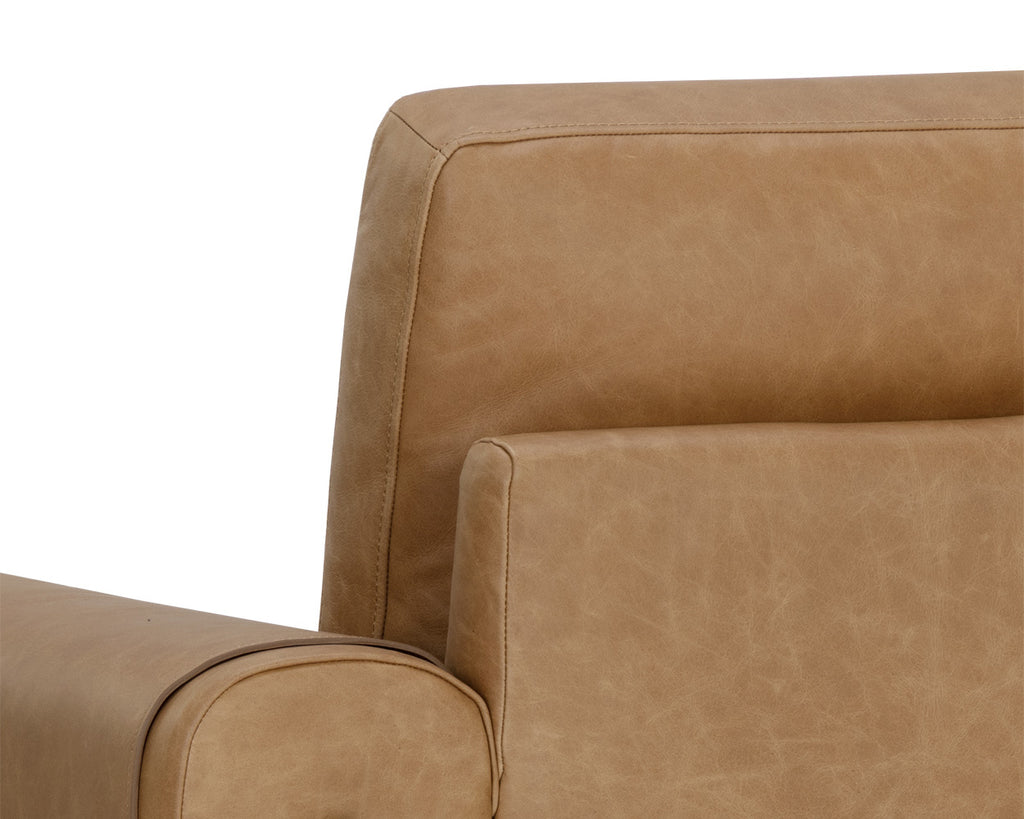 Camus Armchair - Ludlow Sesame Leather | Sunpan Furniture - 111588