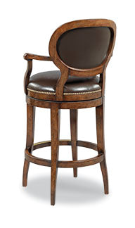 Oval Back Swivel Bar Stool | Woodbridge Furniture - 7093-10