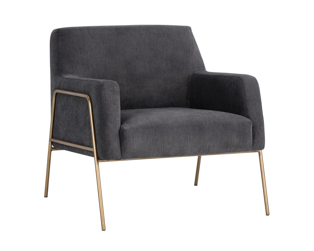 Cybil Lounge Chair - Polo Club Kohl Grey | Sunpan Furniture - 105018