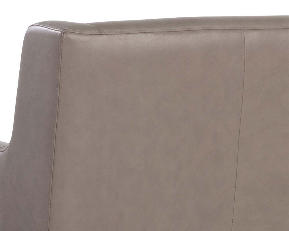 Talula Lounge Chair - Alpine Grey Leather | Sunpan Furniture - 107697