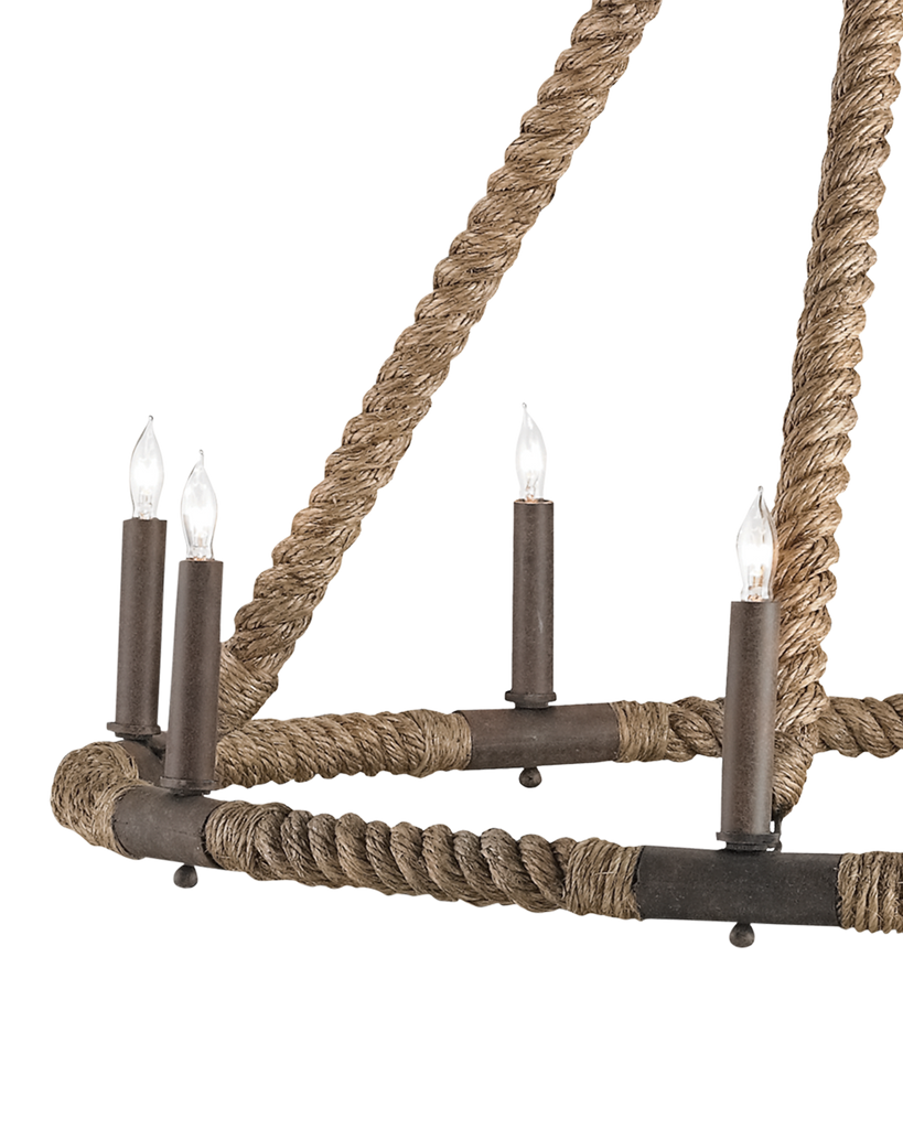 Bowline Rope Chandelier | Currey & Co - 9536