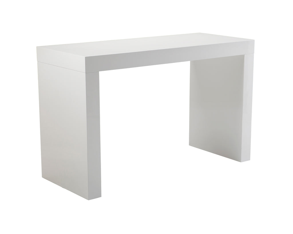 Faro Counter Table - High Gloss White | Sunpan Furniture - 50258