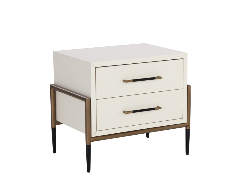 Weldrick Nightstand - Oyster | Sunpan Furniture - 110813