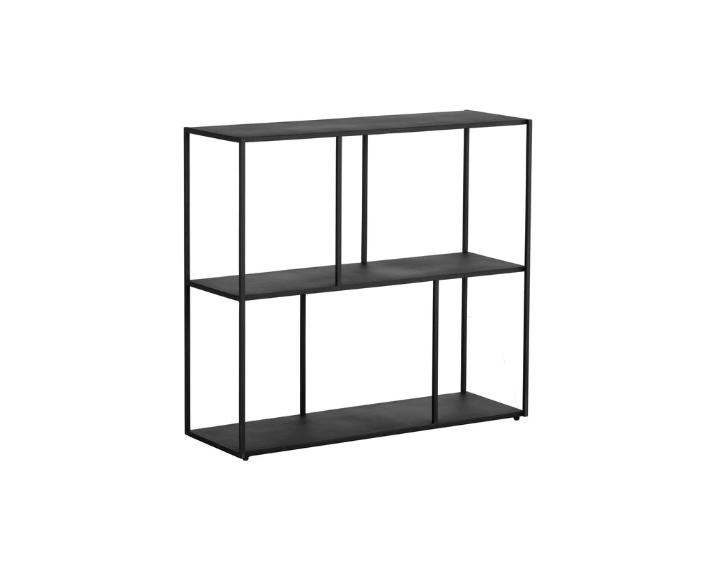 Eiffel Low Bookcase - Medium - Black | Sunpan Furniture - 106601