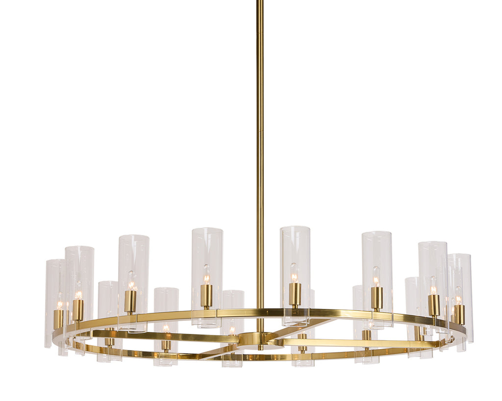 Clarabelle Chandelier - Large - Brass | Sunpan Furniture - 107928