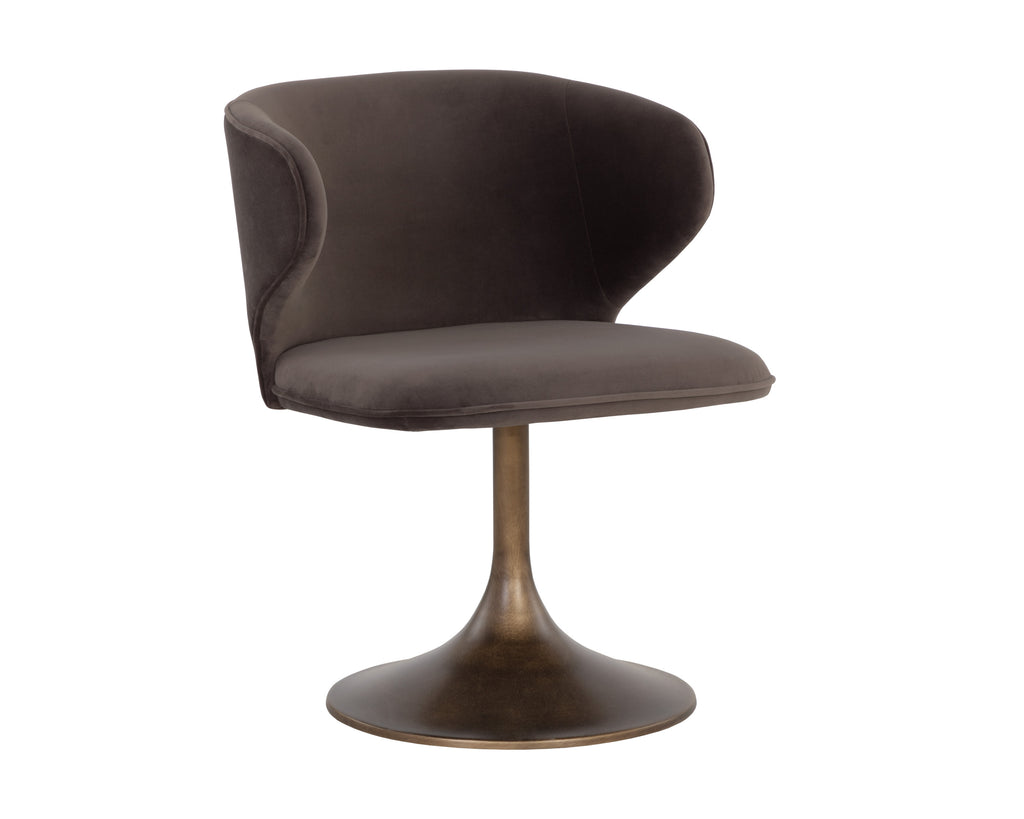 Simone Swivel Dining Chair - Meg Ash | Sunpan Furniture - 108762