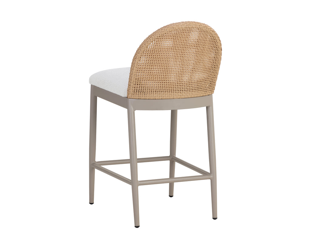 Calandri Counter Stool - Natural - Louis Cream | Sunpan Furniture - 111598