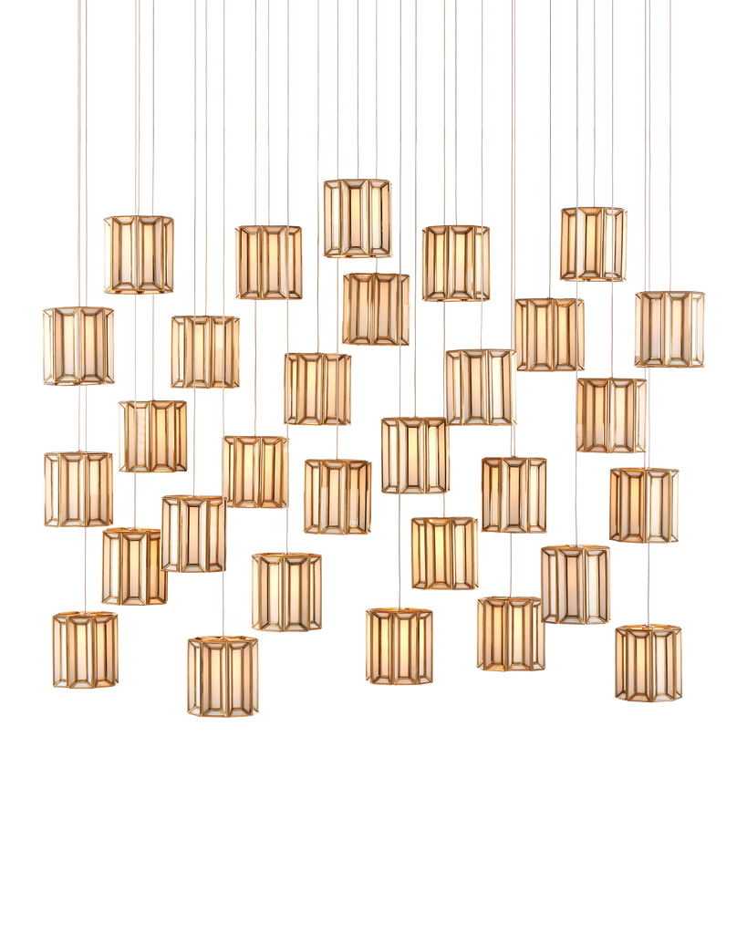 Currey & Co Daze 30-Light Linear Multi-Drop Pendant | 9000-0893