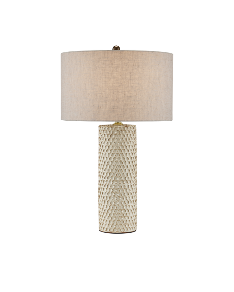 Currey & Co Polka Dot Ivory Table Lamp | 6000-0819