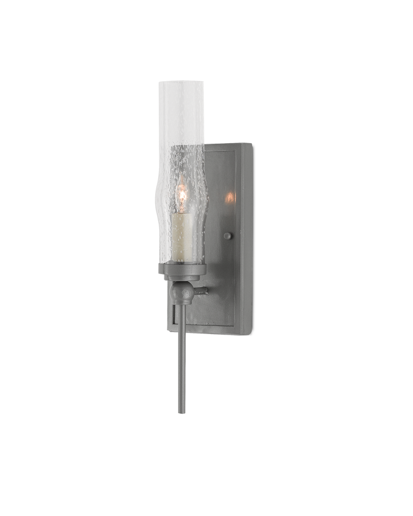 Exmoor Gray Wall Sconce | Currey & Co - 5000-0134