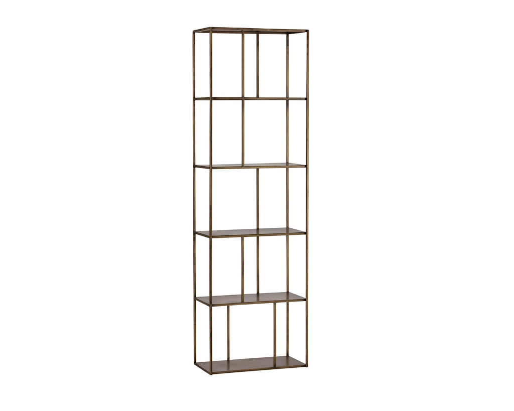 Eiffel Bookcase - Small - Antique Brass | Sunpan Furniture - 102939