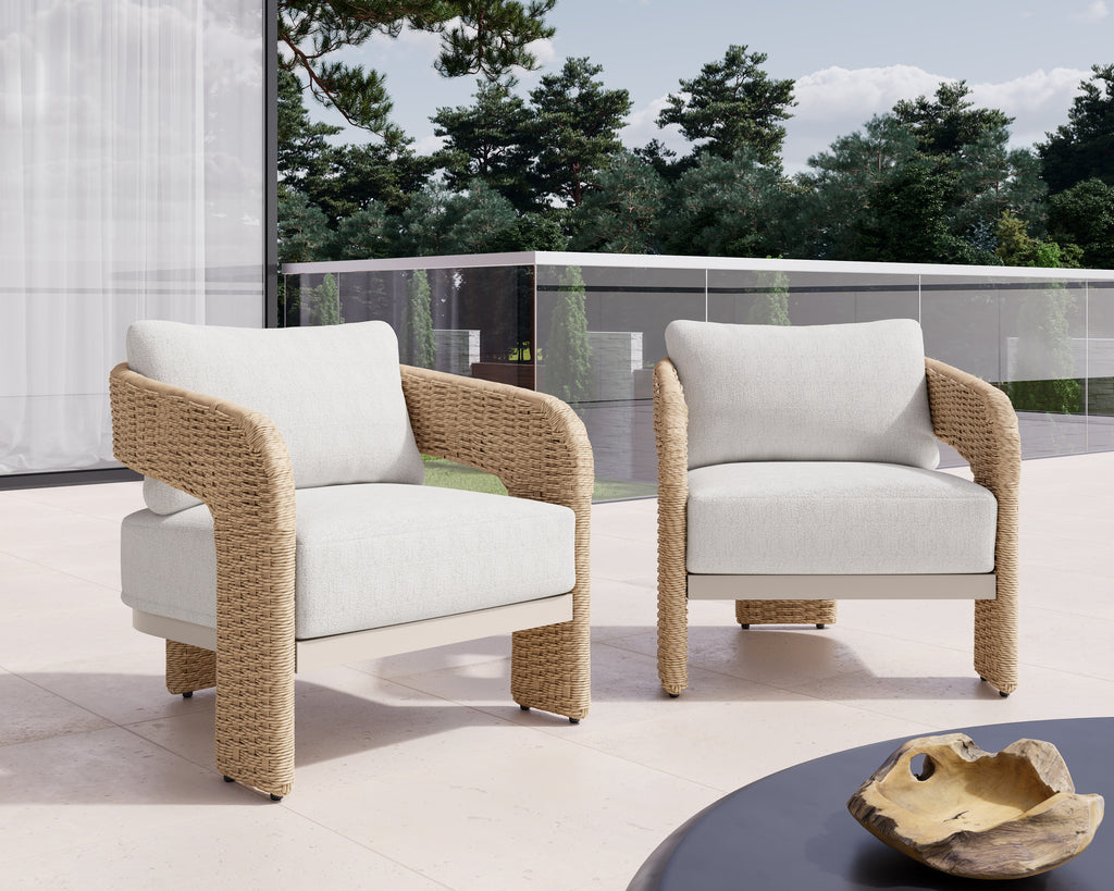 Pylos Lounge Chair - Natural - Louis Cream | Sunpan Furniture - 111596