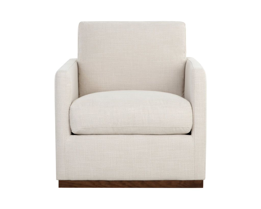 Portman Swivel Lounge Chair - Effie Linen | Sunpan Furniture - 107767