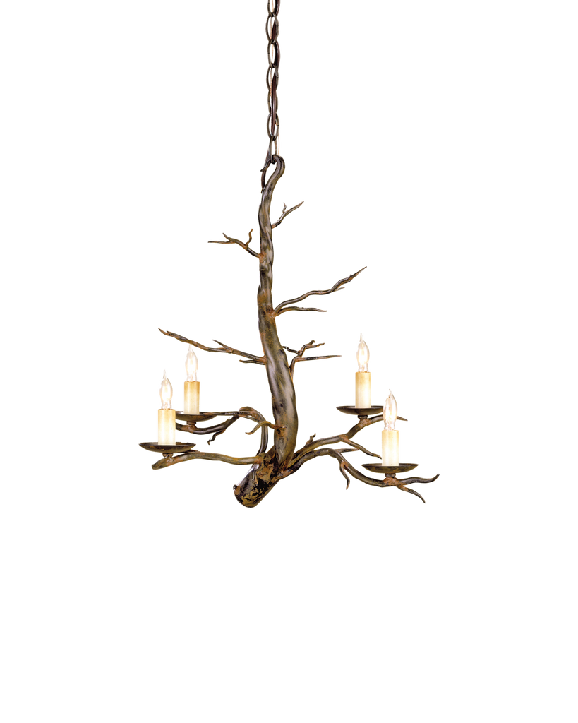 Treetop Iron Small Chandelier | Currey & Co - 9307