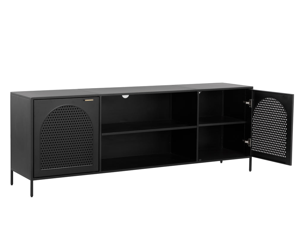 Aziza Media Console And Cabinet | Sunpan Furniture - 109625