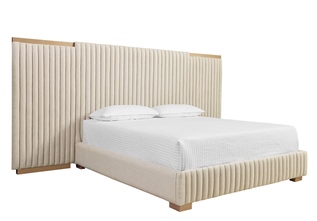 Tarrant Bed - King - Monument Oatmeal | Sunpan Furniture - 110987