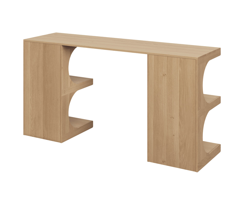 Catrine Desk - Rustic Oak | Sunpan Furniture - 109608